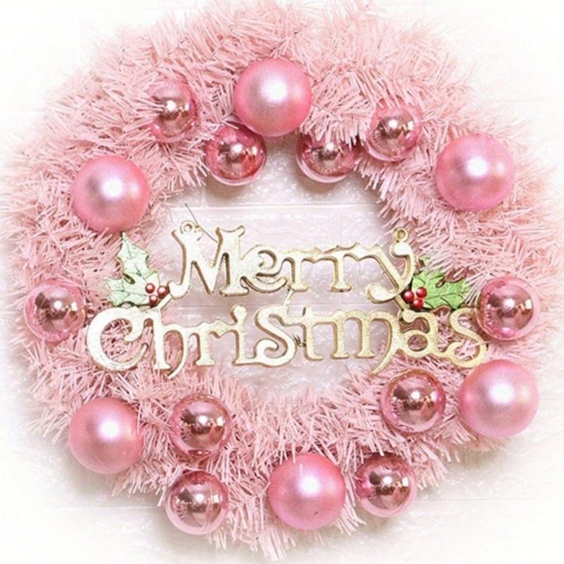 1 Christmas ball wreath, Christmas decoration, pink wreath, shopping mall, hotel window hanging decoration wreath
1 Christmas ball wreath, Christmas decoration, pink wreath, shopping mall, hotel window hanging decoration wreath