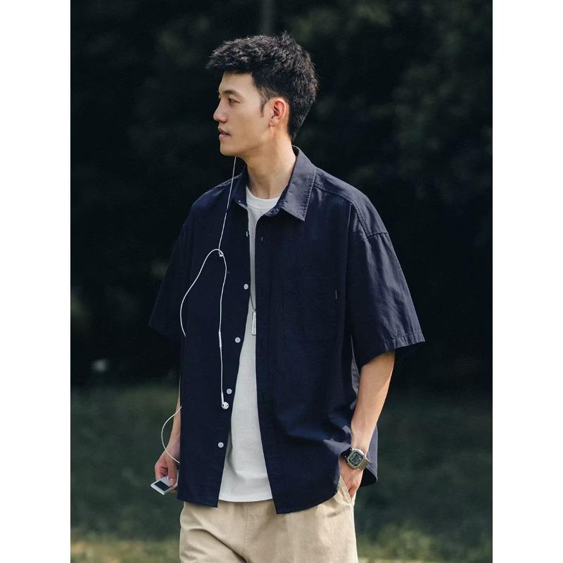 Мужская модная белая многослойная рубашка с коротким рукавом – Повседневная летняя рабочая одежда L темно-синий
Мужская модная белая многослойная рубашка с коротким рукавом – Повседневная летняя рабочая одежда L темно-синий