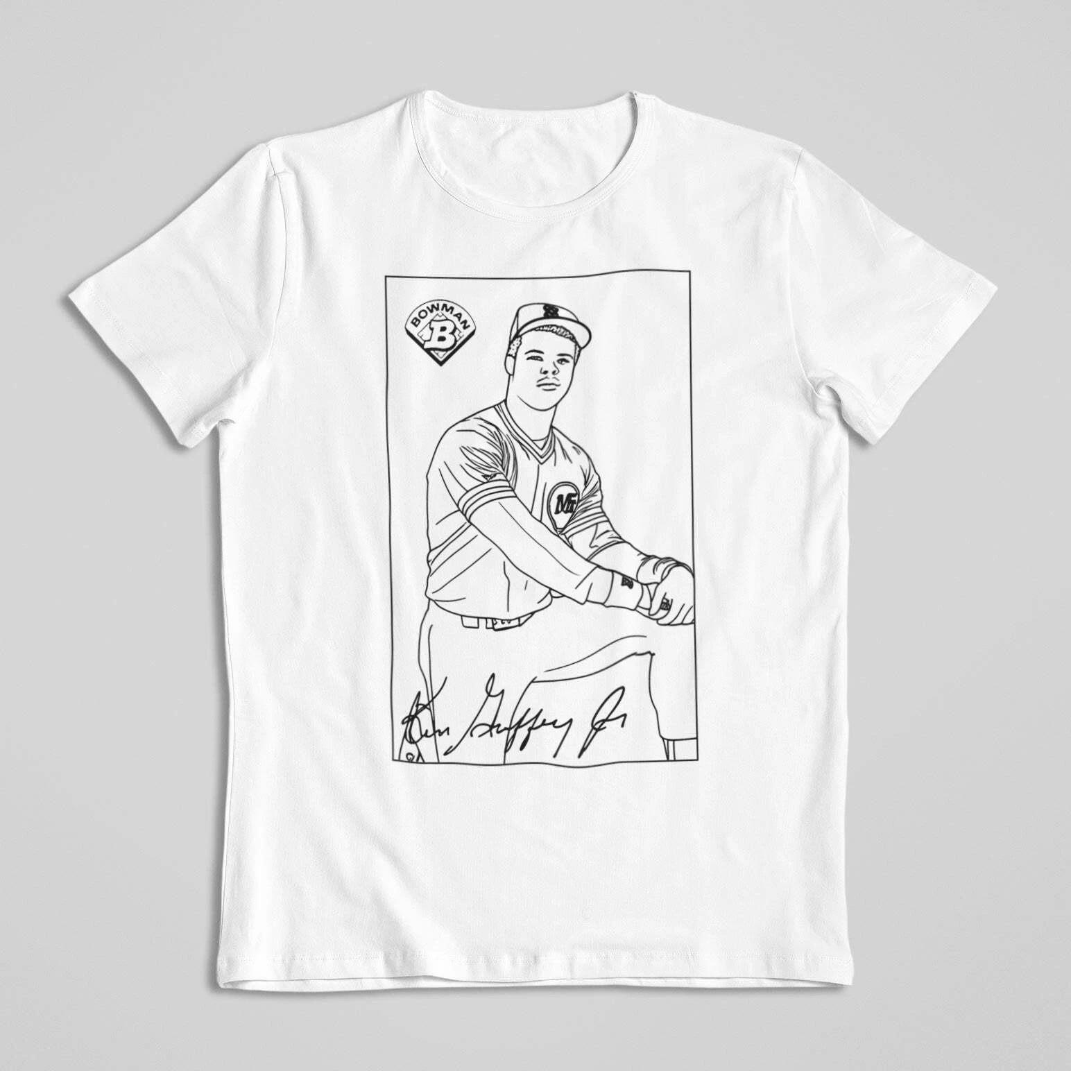 Ken Griffey Jr T Shirt 1989 Bowman #220 Rookie Baseball Card Graphic Tee White L
Ken Griffey Jr T Shirt 1989 Bowman #220 Rookie Baseball Card Graphic Tee White L