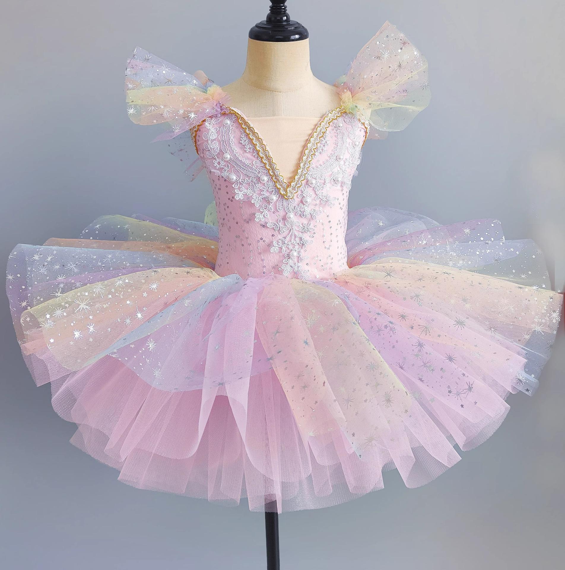 Stage Costumes Performance Party Princess Summer Leotards for Girls Ballet Dress Tutu Children Clothing Dance Wear Kids Clothes 110
Stage Costumes Performance Party Princess Summer Leotards for Girls Ballet Dress Tutu Children Clothing Dance Wear Kids Clothes 110