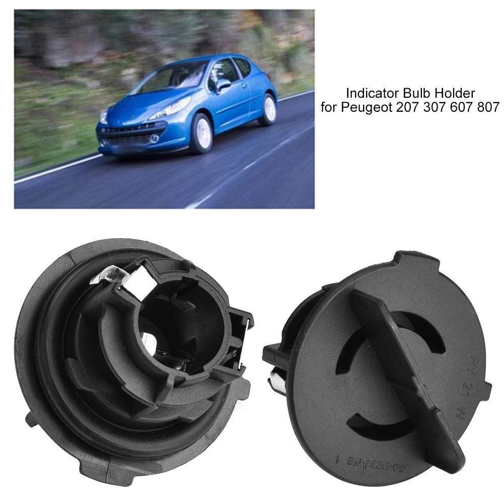 Aramox Indicator Bulb Holder for 207 307 607 807 621546, Car Turn Bulb Lamp Socket Black
Aramox Indicator Bulb Holder for 207 307 607 807 621546, Car Turn Bulb Lamp Socket Black