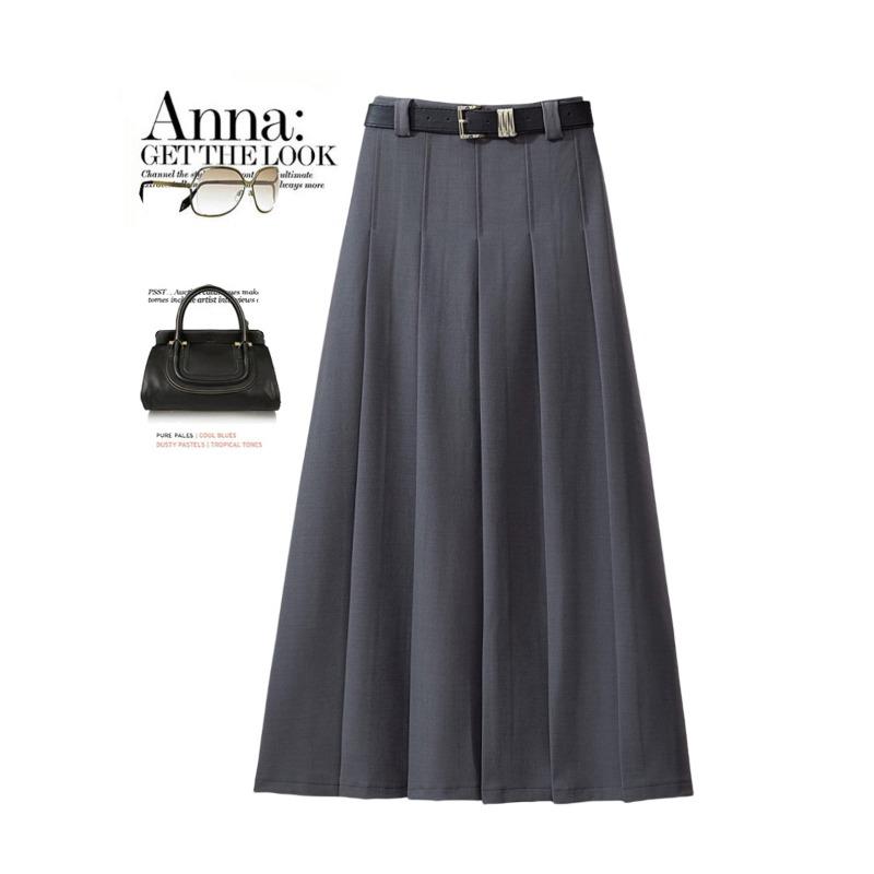 Korean version of suit skirt women s high waist versatile slim and thin pleated skirt medium and long skirt A-shaped long skirt XL
Korean version of suit skirt women s high waist versatile slim and thin pleated skirt medium and long skirt A-shaped long skirt XL
