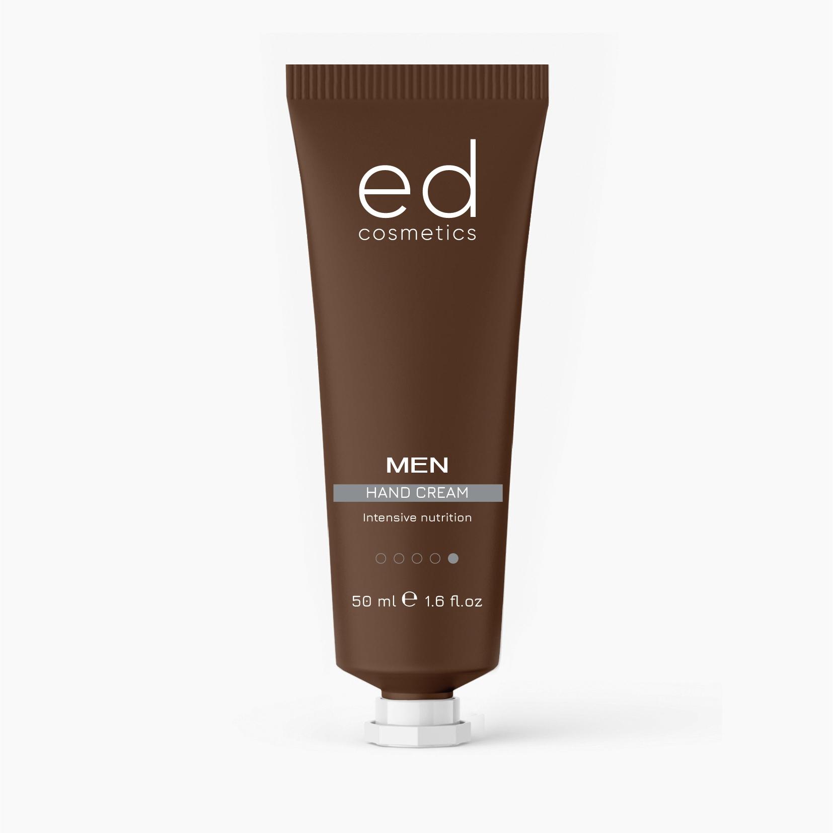 Крем для рук для мужчин Men hand cream Intensive nutrition ED Cosmetics 50 мл
Крем для рук для мужчин Men hand cream Intensive nutrition ED Cosmetics 50 мл