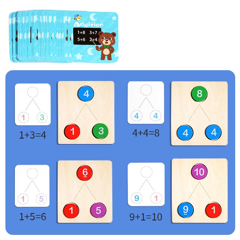 Kids Math Early Education Teaching Aids Wooden Digital Decomposition Arithmetic Montessori Toy Number Cognition Counting Toys різнокольоровий
Kids Math Early Education Teaching Aids Wooden Digital Decomposition Arithmetic Montessori Toy Number Cognition Counting Toys різнокольоровий