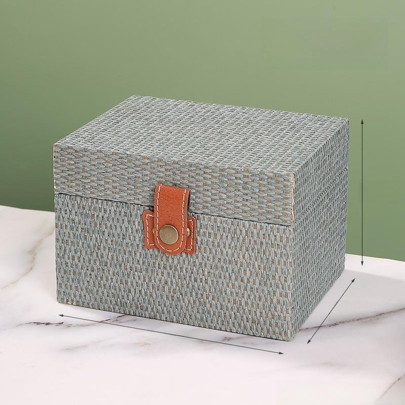 Rattan Texture Stylish Storage Box With Lid For Desk Decoration Accessories
Rattan Texture Stylish Storage Box With Lid For Desk Decoration Accessories