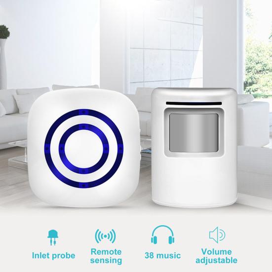 Беспроводной дверной звонок, высокая чувствительность, дальний диапазон приема, огнестойкий, ABS, инфракрасный индукционный дверной звонок, домашний звонок
Беспроводной дверной звонок, высокая чувствительность, дальний диапазон приема, огнестойкий, ABS, инфракрасный индукционный дверной звонок, домашний звонок