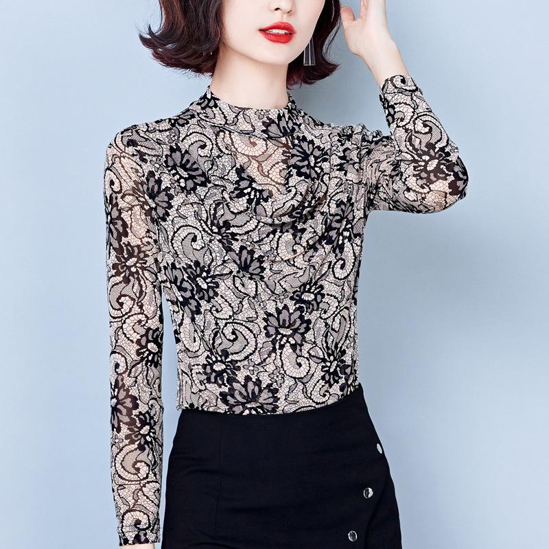 Футболка с длинными рукавами, женская, новая, осенне-зимняя, облегающая, с принтом, с полувысоким воротом, сетчатая рубашка для женщин 5XL
Футболка с длинными рукавами, женская, новая, осенне-зимняя, облегающая, с принтом, с полувысоким воротом, сетчатая рубашка для женщин 5XL