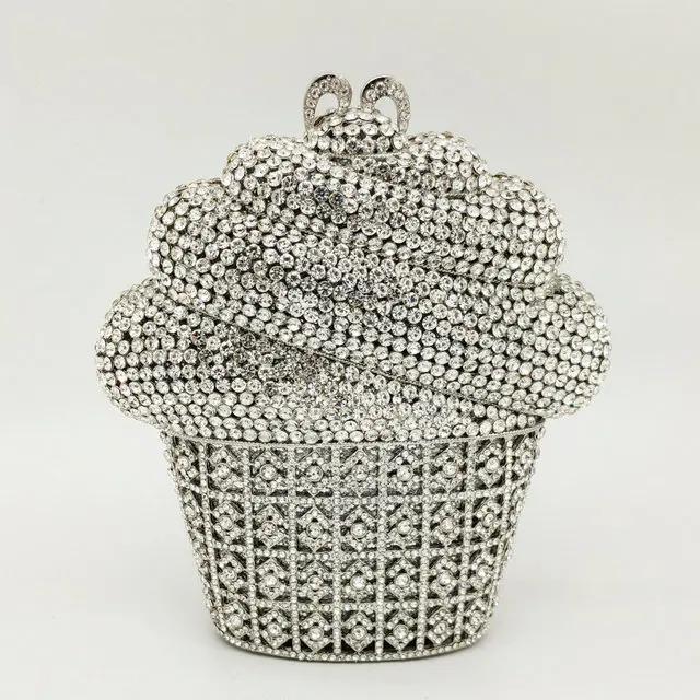 Boutique De FGG Ice-Cream Women Crystal Clutch Evening Bags Formal Rhinestone Clutch Wedding Party Handbags Bridal Diamond Purse Small Clutch
Boutique De FGG Ice-Cream Women Crystal Clutch Evening Bags Formal Rhinestone Clutch Wedding Party Handbags Bridal Diamond Purse Small Clutch