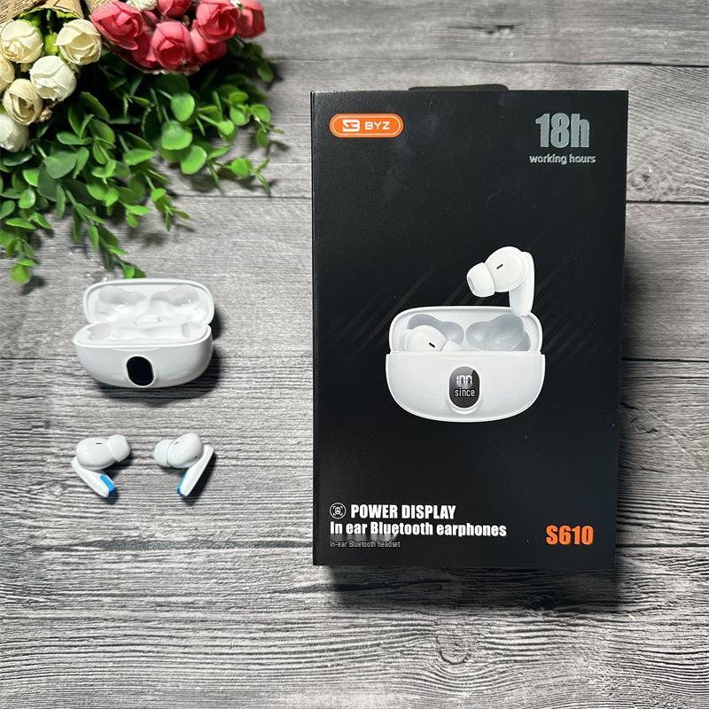BYZ S610 TWS Bluetooth Earphones with Dual-Ear Power and Digital Display чорний
BYZ S610 TWS Bluetooth Earphones with Dual-Ear Power and Digital Display чорний