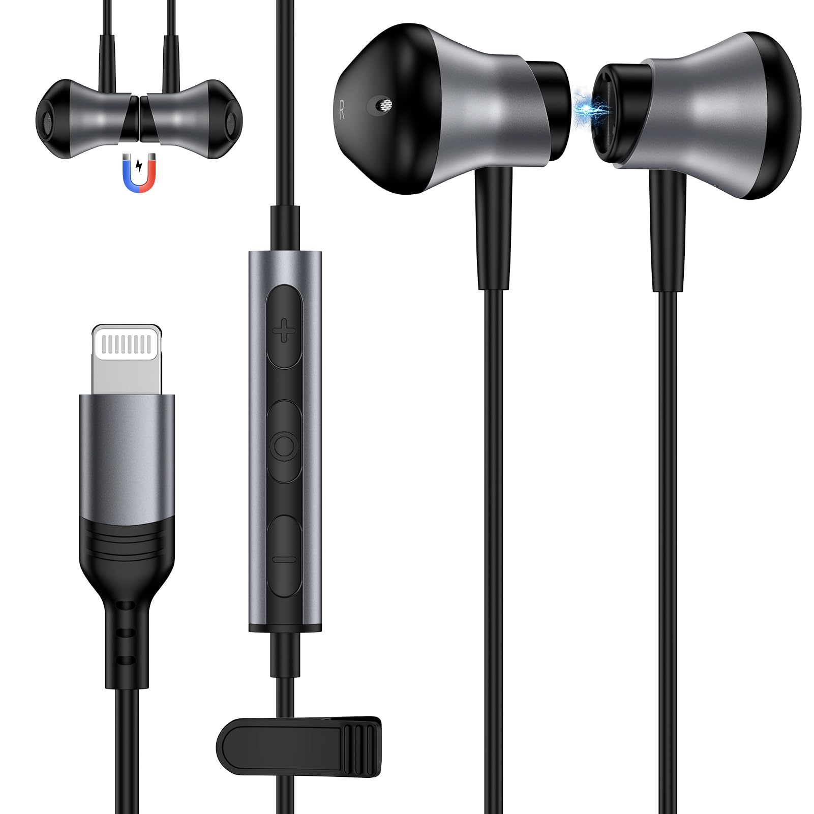 iPhone улучшенная молния с HIFI звук ЦАП подлинный iPhone магнитная адсорбция громкость может не создавать шума совместимы с iPhone черные наушники, чёрный
iPhone улучшенная молния с HIFI звук ЦАП подлинный iPhone магнитная адсорбция громкость может не создавать шума совместимы с iPhone черные наушники, чёрный