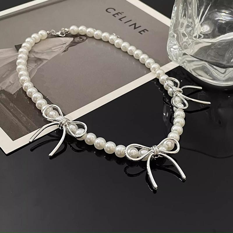 Ожерелье с подвеской в виде бисера и жемчуга с бантом для женщин и девочек, винтажные цепочки в виде змеи, эстетические ювелирные аксессуары, подарки на день рождения
Ожерелье с подвеской в виде бисера и жемчуга с бантом для женщин и девочек, винтажные цепочки в виде змеи, эстетические ювелирные аксессуары, подарки на день рождения