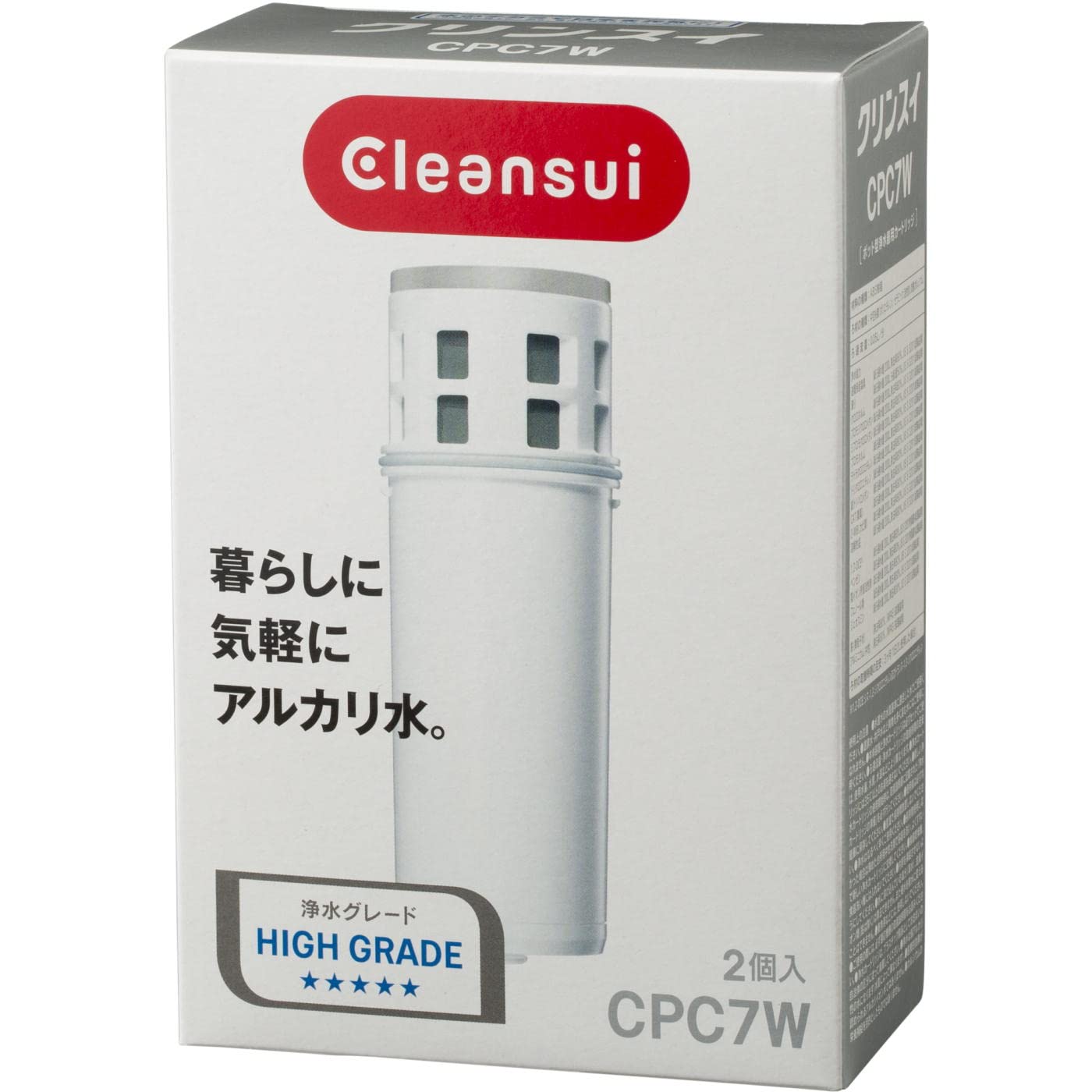 Сменный картридж для очистителя воды Cleansui Pot Type Alkaline Series, 2 шт., CPC7W-NW
Сменный картридж для очистителя воды Cleansui Pot Type Alkaline Series, 2 шт., CPC7W-NW