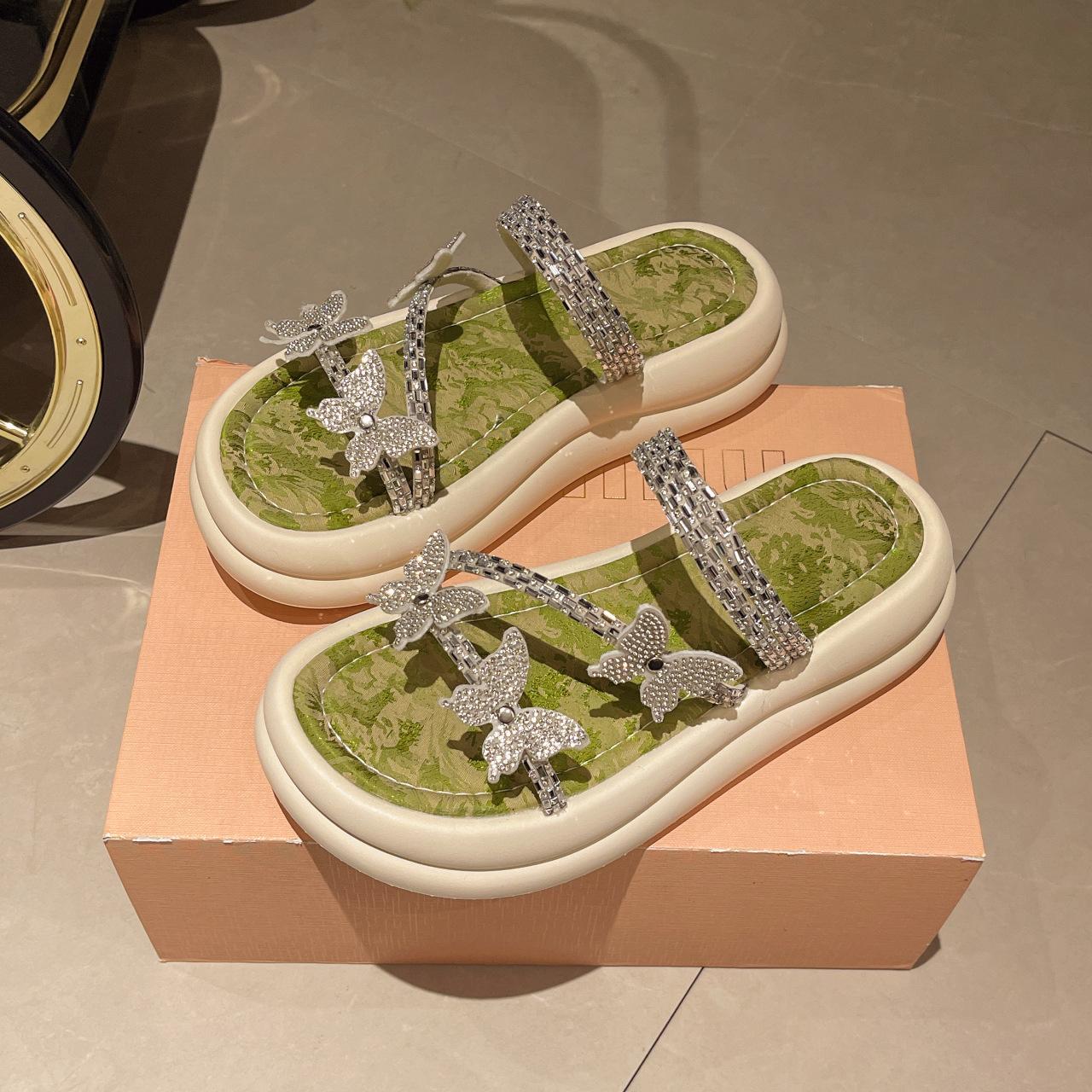 Wear versatile Roman sandals women s slippers beach shoes new fairy French 2025 summer wind with skirt butterfly 40 зелений
Wear versatile Roman sandals women s slippers beach shoes new fairy French 2025 summer wind with skirt butterfly 40 зелений