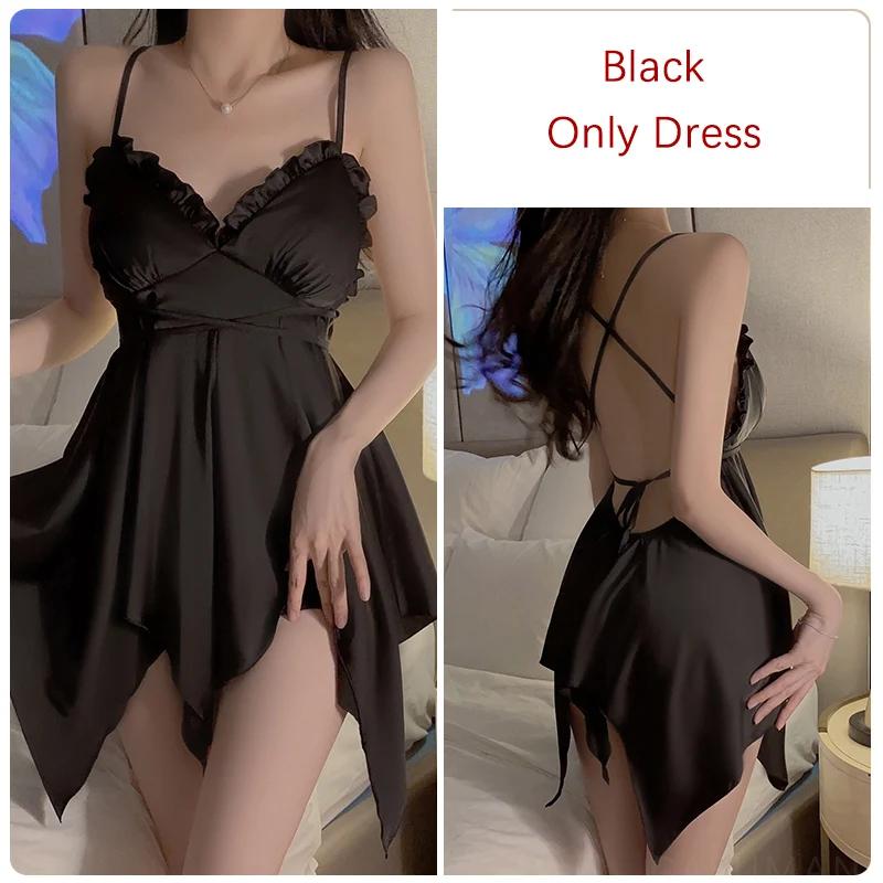 Атласная женская ночная рубашка с открытой спиной и крестообразным лифом, асимметричная пижама для сна для женщин L
Атласная женская ночная рубашка с открытой спиной и крестообразным лифом, асимметричная пижама для сна для женщин L