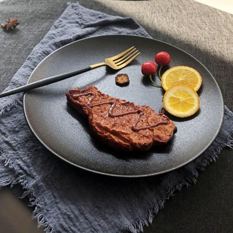 Creative Black Frosted Ceramic Dinner Plate Home Steak Pasta Salad Plate Hotel Restaurant Cutlery Kitchen Utensils Tableware New
Creative Black Frosted Ceramic Dinner Plate Home Steak Pasta Salad Plate Hotel Restaurant Cutlery Kitchen Utensils Tableware New