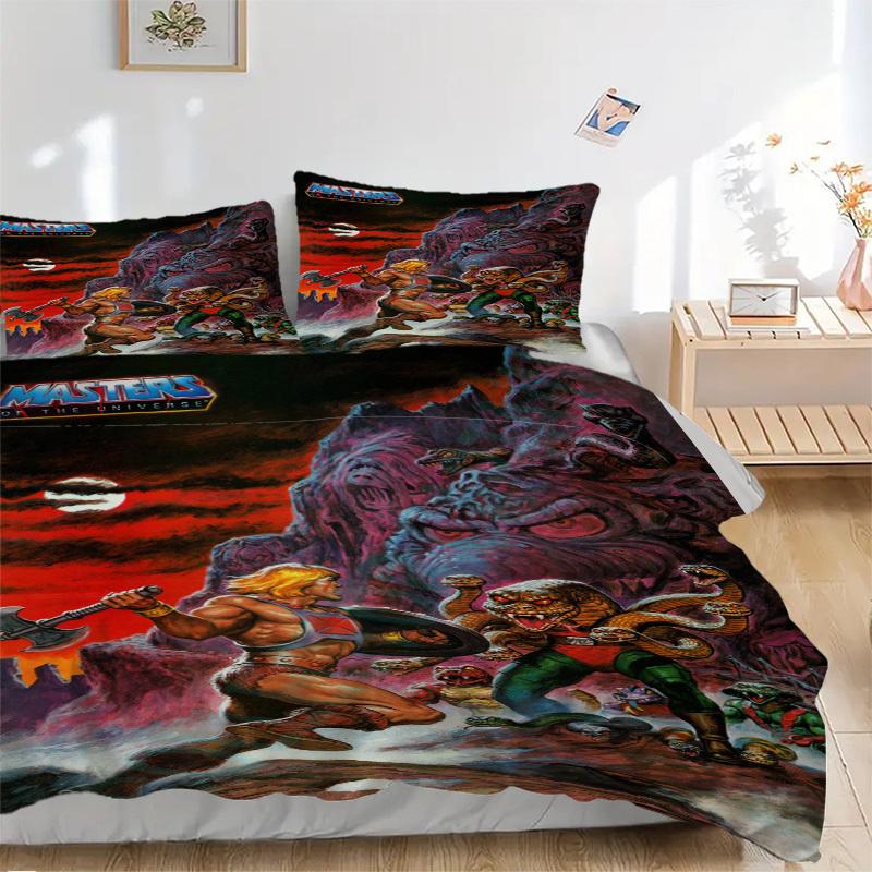 Masters of the Universe: He-Man and Snake Mountain Bedding Set Comforter Cover Gift for Bedroom,Includes 1 Cover and 2 Pillowcases, No InsertB558 135x200cm
Masters of the Universe: He-Man and Snake Mountain Bedding Set Comforter Cover Gift for Bedroom,Includes 1 Cover and 2 Pillowcases, No InsertB558 135x200cm