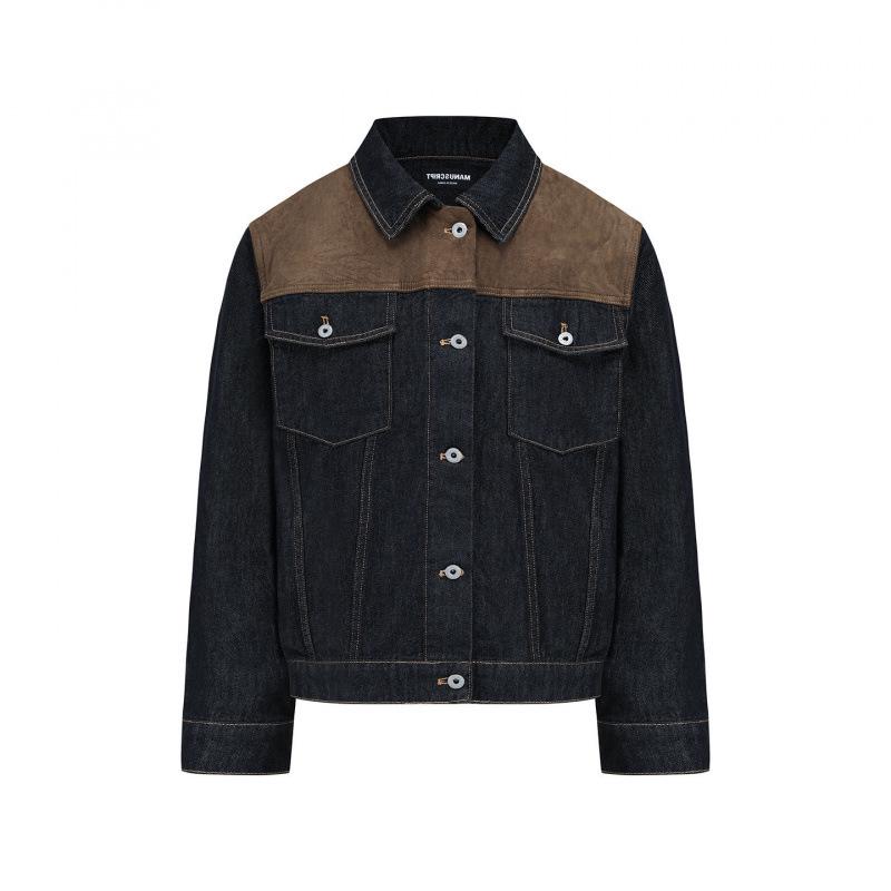 Vintage Lapel Denim Jacket with Suede Splicing - Versatile, Water-Washed, Non-Fading Fabric Large чорний
Vintage Lapel Denim Jacket with Suede Splicing - Versatile, Water-Washed, Non-Fading Fabric Large чорний