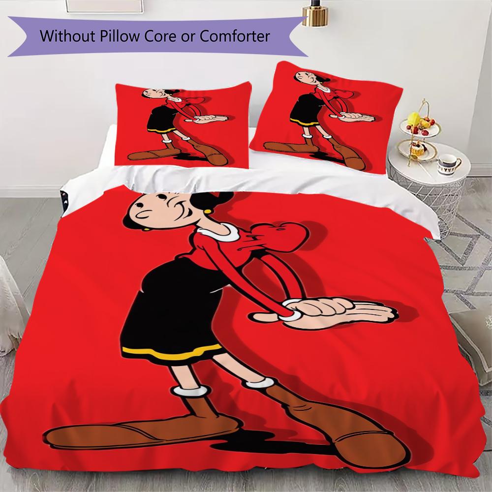 Popeye Pattern Bedding uilt Set uilt Cover Pillowcase Home Decoration Birthday Gift (1 * duvet cover + 2 * pillowcase without core)119 135x200cm
Popeye Pattern Bedding uilt Set uilt Cover Pillowcase Home Decoration Birthday Gift (1 * duvet cover + 2 * pillowcase without core)119 135x200cm