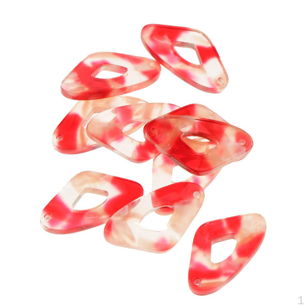 10 Pieces Acrylic Charms Pendants DIY Red
10 Pieces Acrylic Charms Pendants DIY Red