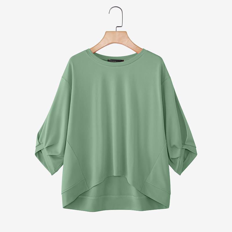 ZANZEA Женская повседневная блузка с круглым вырезом и рукавом до локтя, асимметричного кроя 5XL
ZANZEA Женская повседневная блузка с круглым вырезом и рукавом до локтя, асимметричного кроя 5XL