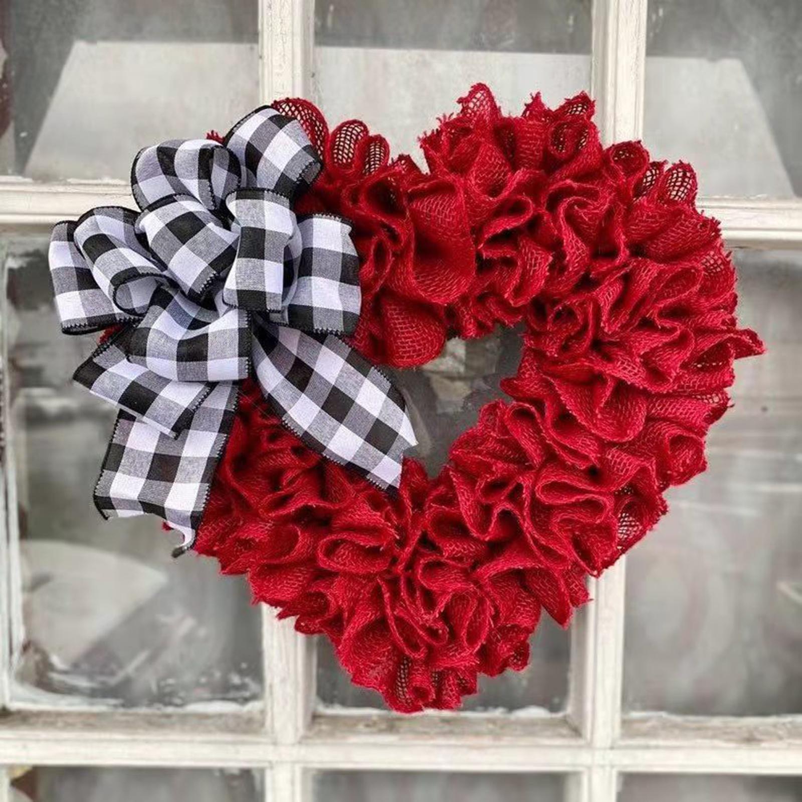 Red Heart Wreath 5.7 Front Door Plaid Bowknot Artificial Garland Anniversary Photo Props червоний
Red Heart Wreath 5.7 Front Door Plaid Bowknot Artificial Garland Anniversary Photo Props червоний