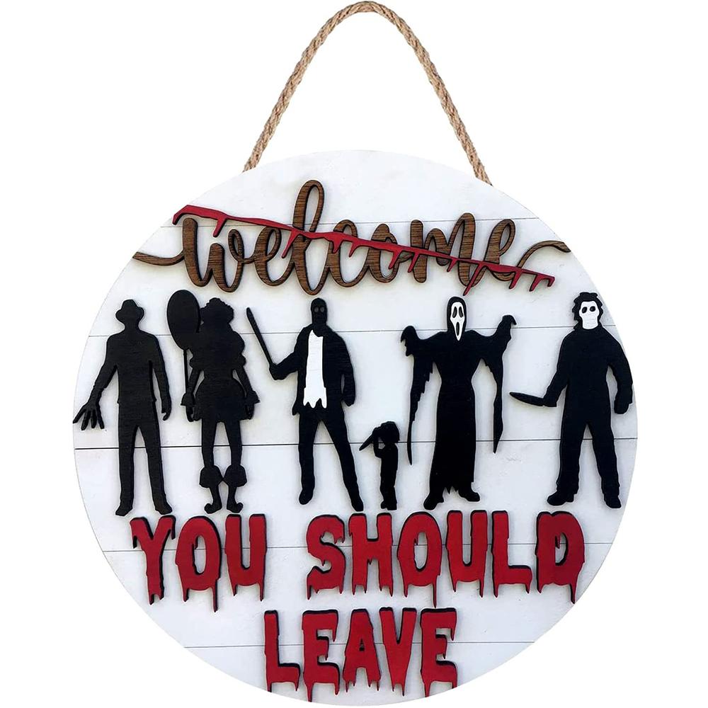 Horror Welcome Sign Halloween Decorations for Farmhouse Home Bar Outdoor Indoor
Horror Welcome Sign Halloween Decorations for Farmhouse Home Bar Outdoor Indoor