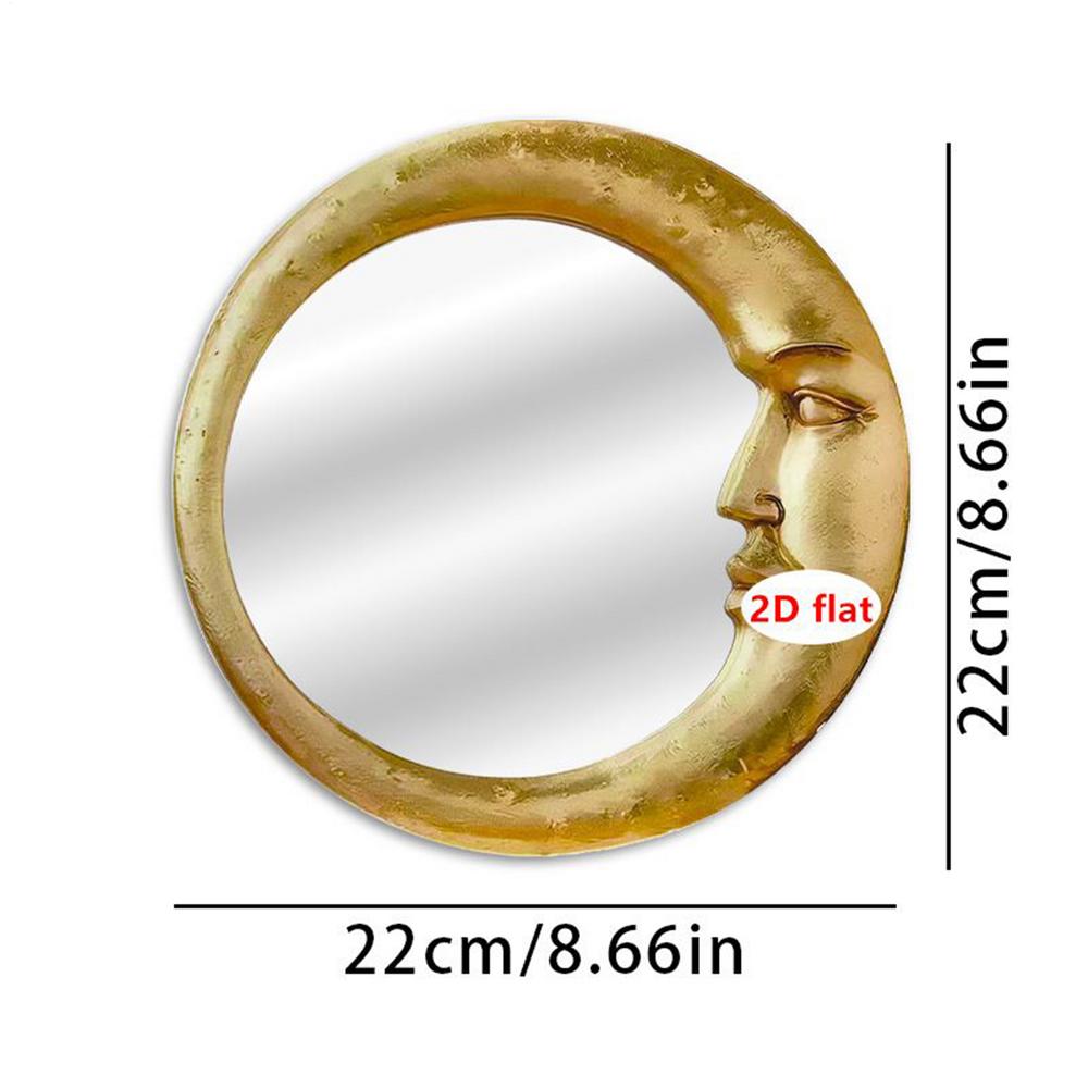 Bathroom Mirror For Wall Vintage 90s Wall-Mounted Bathroom Witch Moon Mirror Lightweight Home Accessory For Dormitory Apartment золотий
Bathroom Mirror For Wall Vintage 90s Wall-Mounted Bathroom Witch Moon Mirror Lightweight Home Accessory For Dormitory Apartment золотий