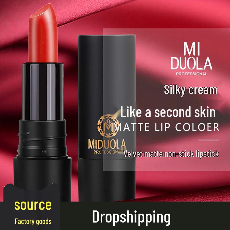 Midora Velvet Matte Non-Stain Lipstick in Coffee Color - Moisturizing, Long-lasting, Perfect for Students. 3.8g
Midora Velvet Matte Non-Stain Lipstick in Coffee Color - Moisturizing, Long-lasting, Perfect for Students. 3.8g
