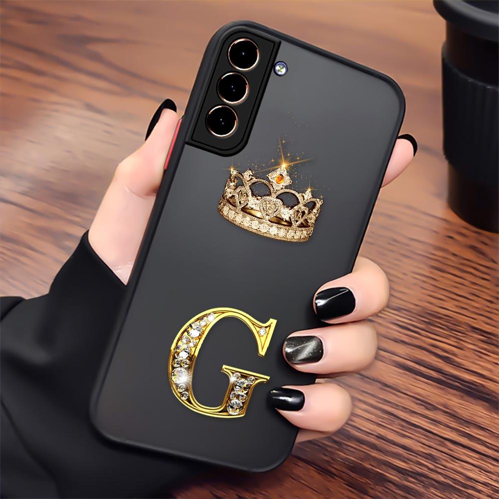 Crown Golden Diamond S23 5G Case For Samsung S24 S20 FE S21 S22 Ultra Funda Galaxy S24 Plus Matte Cover Initial Letter A I J L M Samsung S24 Ultra 5G
Crown Golden Diamond S23 5G Case For Samsung S24 S20 FE S21 S22 Ultra Funda Galaxy S24 Plus Matte Cover Initial Letter A I J L M Samsung S24 Ultra 5G