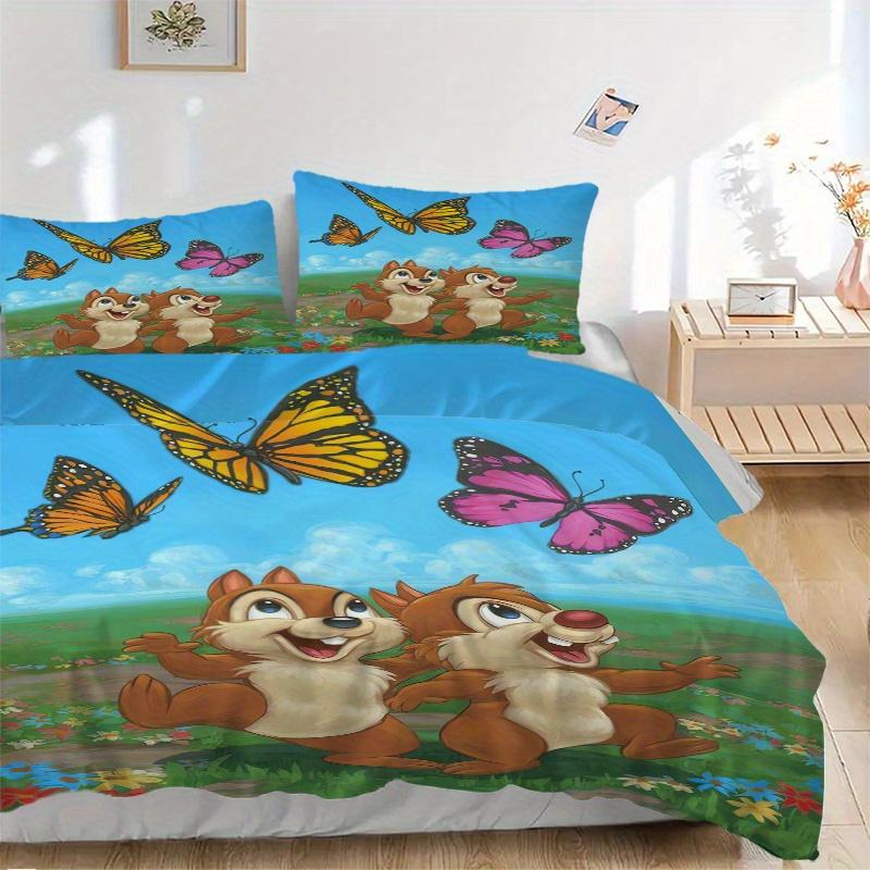 3pcs Butterfly Chip & Dale Print Cover Set Ultra Soft, Breathable, and Comfortable Bedding with Stylish Design for Bedroom and Guest Room Decor 1 135x200cm
3pcs Butterfly Chip & Dale Print Cover Set Ultra Soft, Breathable, and Comfortable Bedding with Stylish Design for Bedroom and Guest Room Decor 1 135x200cm