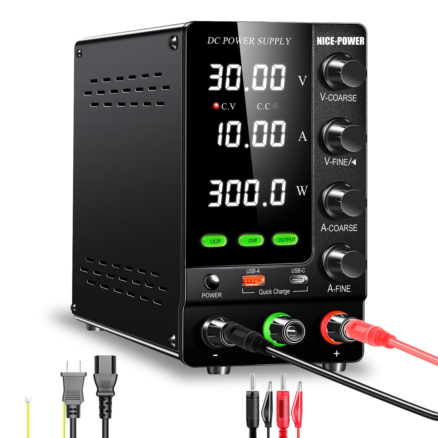 RUZIZAO Regulated Power Supply DC Regulated Bench Power Supply with Encoder Laboratory Power Supply with OCP and Constant Voltage Power Supply with
RUZIZAO Regulated Power Supply DC Regulated Bench Power Supply with Encoder Laboratory Power Supply with OCP and Constant Voltage Power Supply with