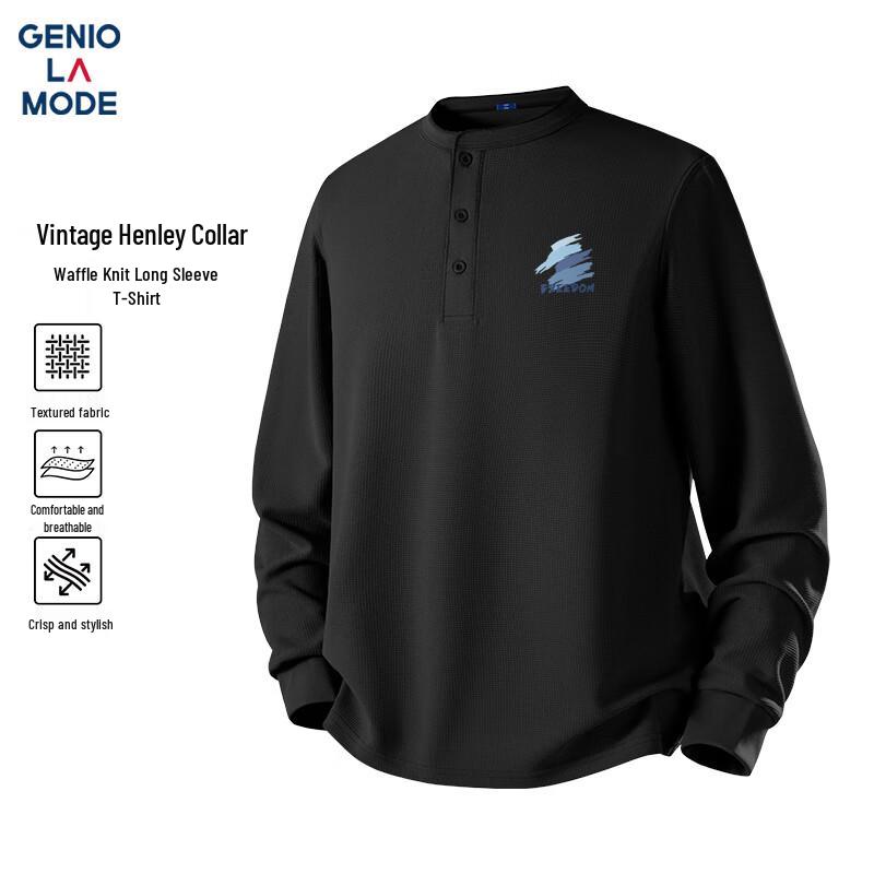 GENIOLAMODE Men s Waffle Knit Henley Long-Sleeve T-Shirt M
GENIOLAMODE Men s Waffle Knit Henley Long-Sleeve T-Shirt M