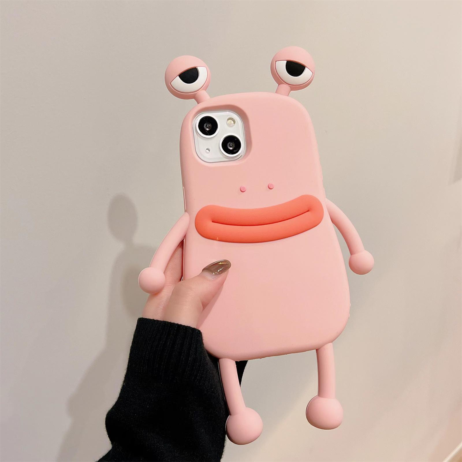 For iPhone 15 Silicone Case Cute Sausage Mouth Frog Design Shockproof Phone Back Cover Green
For iPhone 15 Silicone Case Cute Sausage Mouth Frog Design Shockproof Phone Back Cover Green