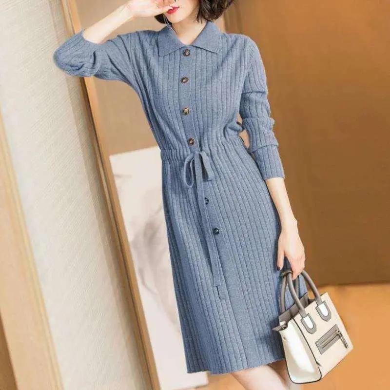 Women s Spring and Autumn Collar Knitted Dress, Mid To Long, Waist Cinched To Look Skinny, Knee Length Dress XXS чорний
Women s Spring and Autumn Collar Knitted Dress, Mid To Long, Waist Cinched To Look Skinny, Knee Length Dress XXS чорний