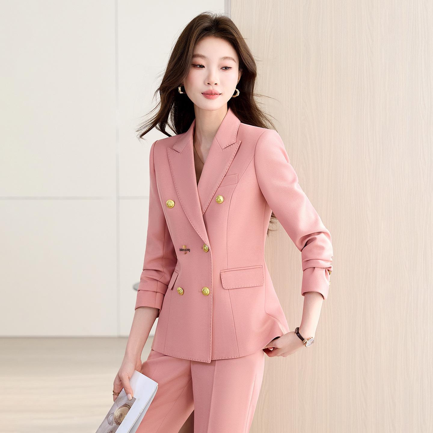 Women s Elegant Color-Block Suit Set for Work and Events L
Women s Elegant Color-Block Suit Set for Work and Events L
