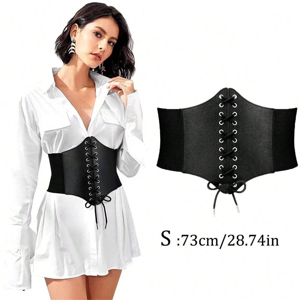 1Pc Women Adjustable Wide Belt Pu Leather Underbust Corset Crop Top Vest Waist Belt Double Buckle Cincher Uniform code
1Pc Women Adjustable Wide Belt Pu Leather Underbust Corset Crop Top Vest Waist Belt Double Buckle Cincher Uniform code