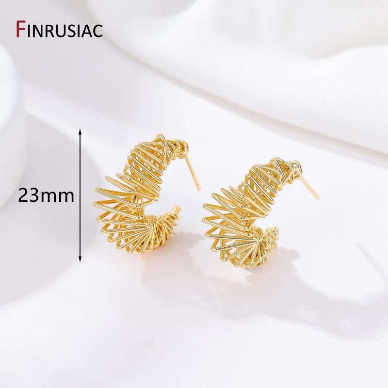 FINRUSAIC Geometry Gold Plated Hoop Earrings For Women Exquisite Trendy C-Shape Stud Earrings Huggie Earrings Women Jewelry
FINRUSAIC Geometry Gold Plated Hoop Earrings For Women Exquisite Trendy C-Shape Stud Earrings Huggie Earrings Women Jewelry