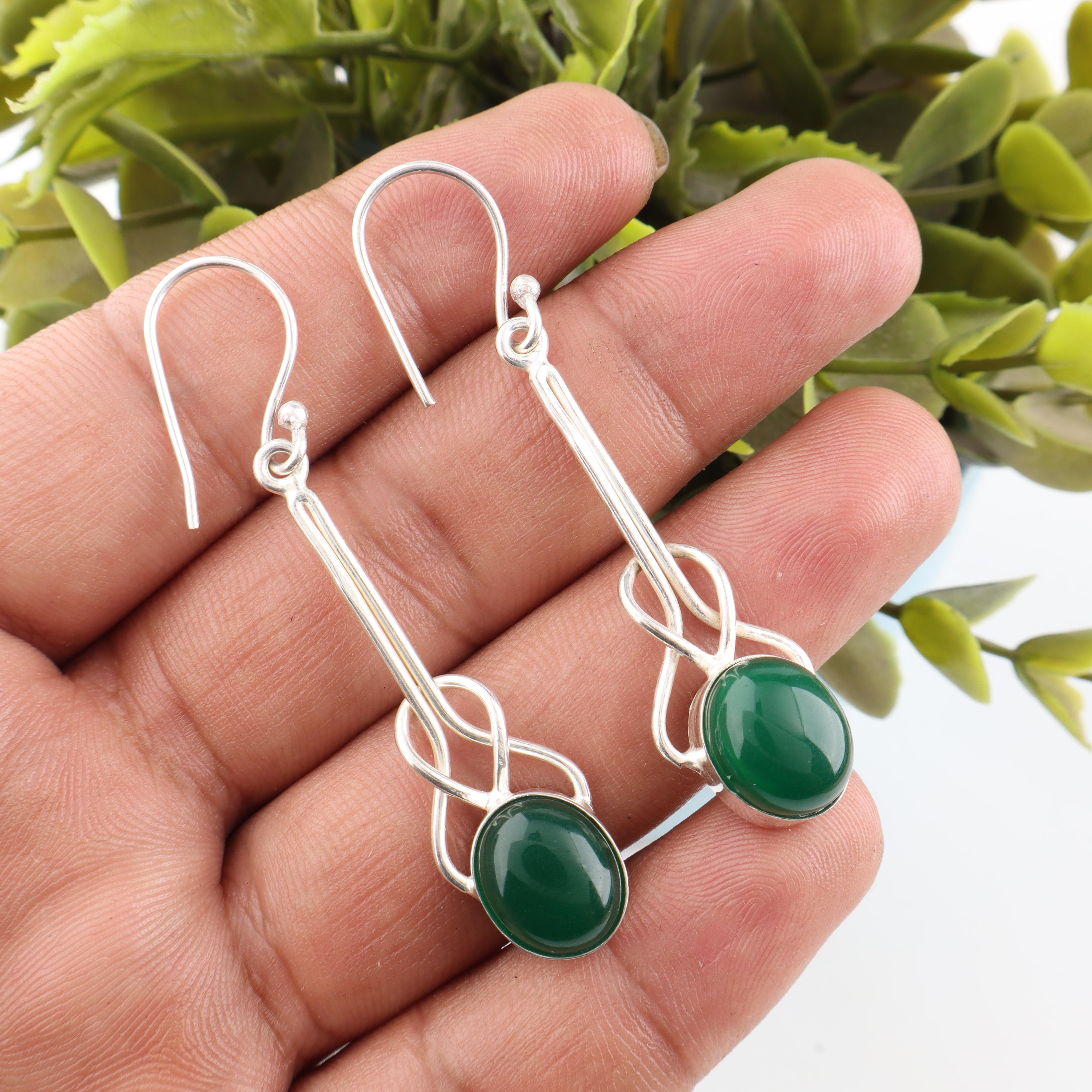 Green Onyx Cab 925 Solid Sterling Silver Earrings, Handmade Gemstone Earrings Jewelry, Gifts For Wife Designer Earrings Boho Gift For Her 1.76 Inches зелёный
Green Onyx Cab 925 Solid Sterling Silver Earrings, Handmade Gemstone Earrings Jewelry, Gifts For Wife Designer Earrings Boho Gift For Her 1.76 Inches зелёный