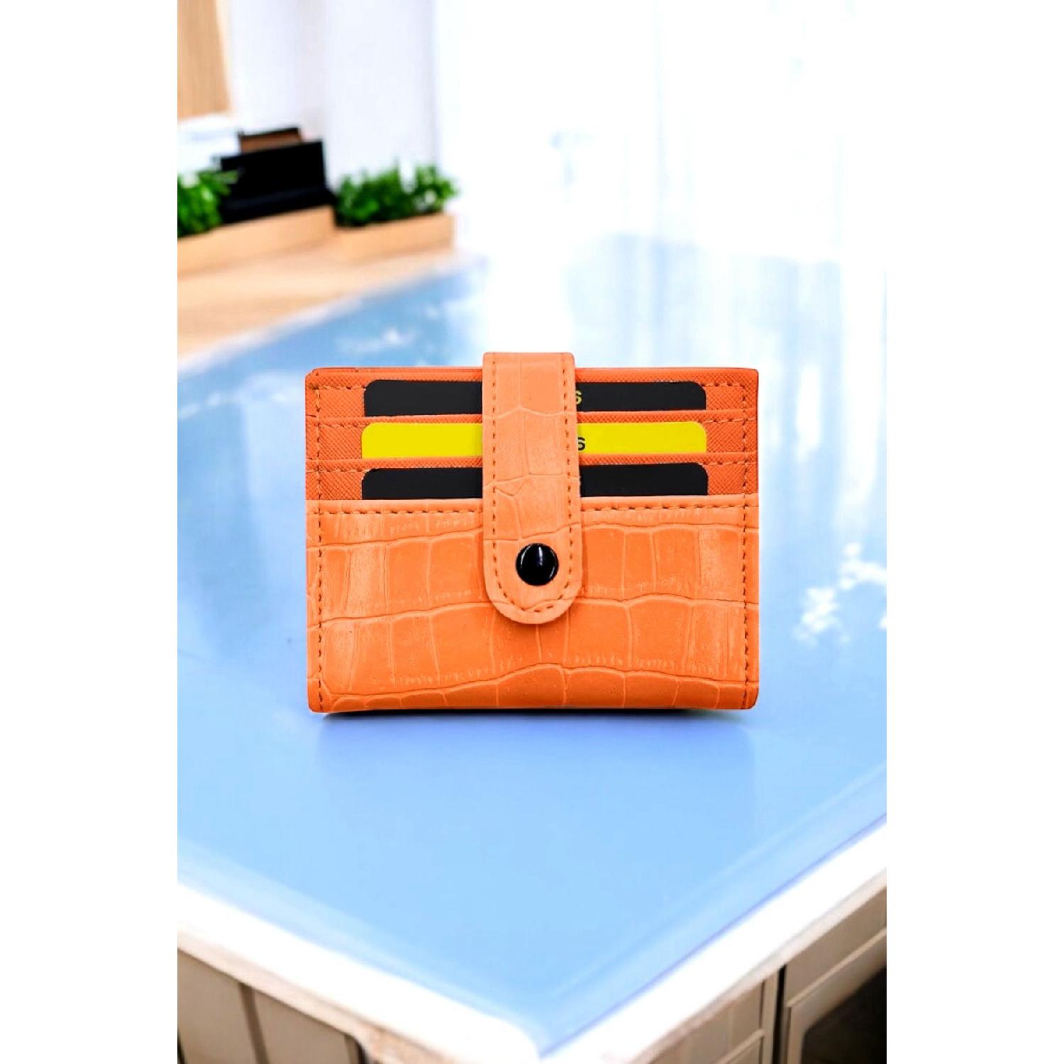 Orange Women s Wallet Vegan Leather Crocodile Print Portfolio Card Holder Boxed Gift S помаранчевий
Orange Women s Wallet Vegan Leather Crocodile Print Portfolio Card Holder Boxed Gift S помаранчевий