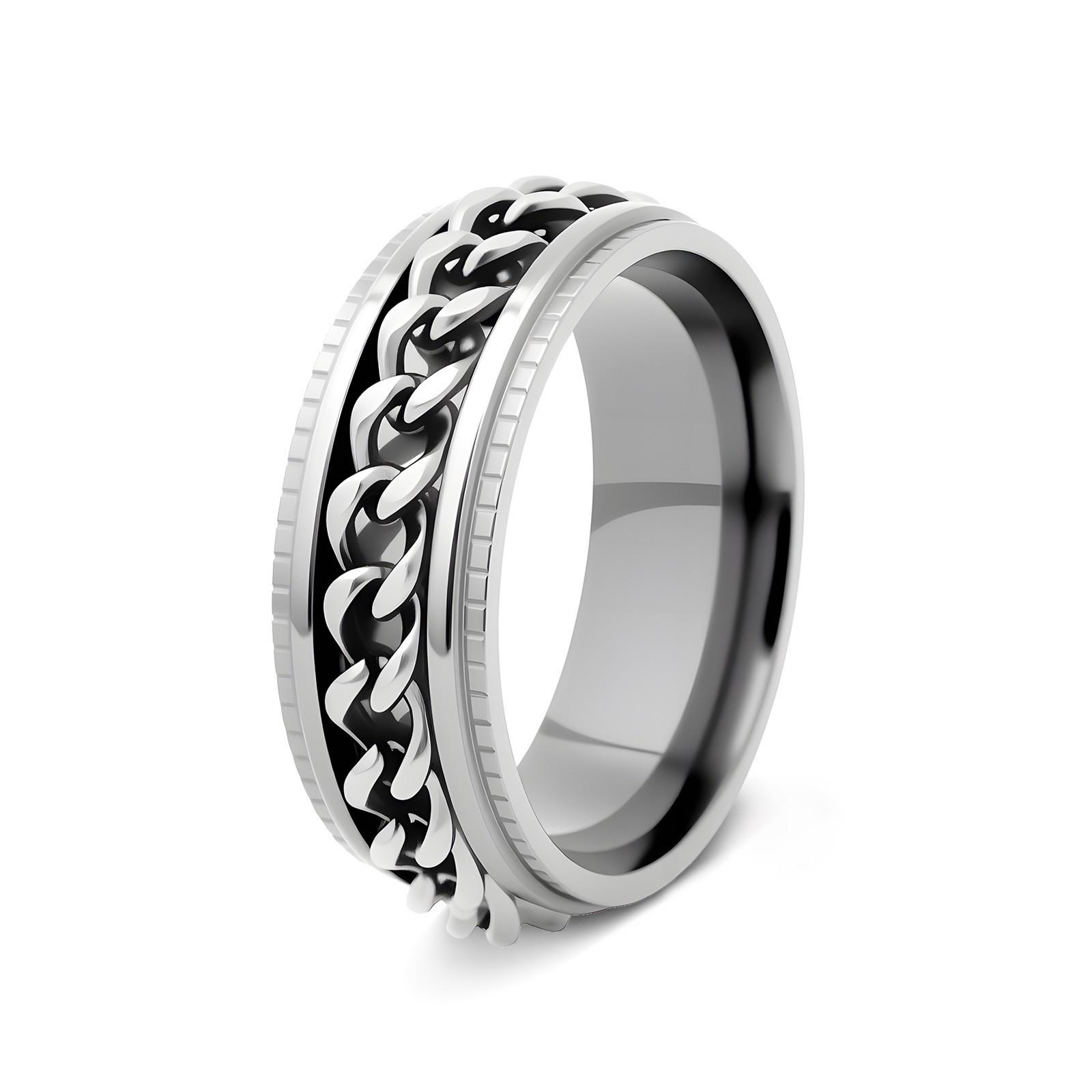Electroplated Stainless Steel Rotating Stress Relief Unisex Ring Size 8
Electroplated Stainless Steel Rotating Stress Relief Unisex Ring Size 8