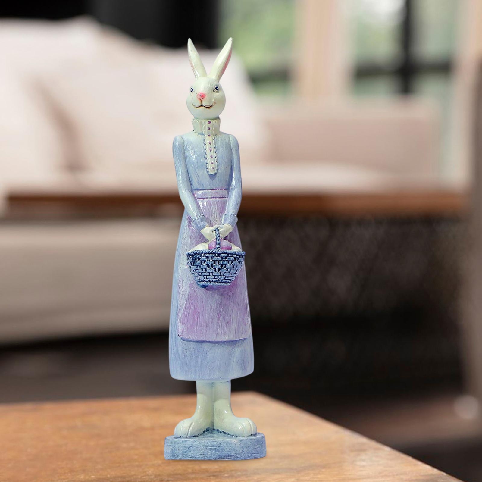 Resin Bunny Figurine Desk Ornament Spring Decor Cute Art Craft Animal Sculpture for Dressing Table Entryway Windowsill Office
Resin Bunny Figurine Desk Ornament Spring Decor Cute Art Craft Animal Sculpture for Dressing Table Entryway Windowsill Office
