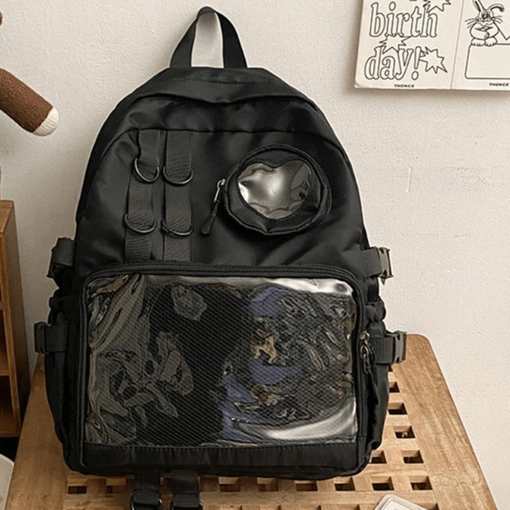 Mesh Transparent Backpack Multi Pocket School Bag Casual Students Backpack Gifts чорний
Mesh Transparent Backpack Multi Pocket School Bag Casual Students Backpack Gifts чорний