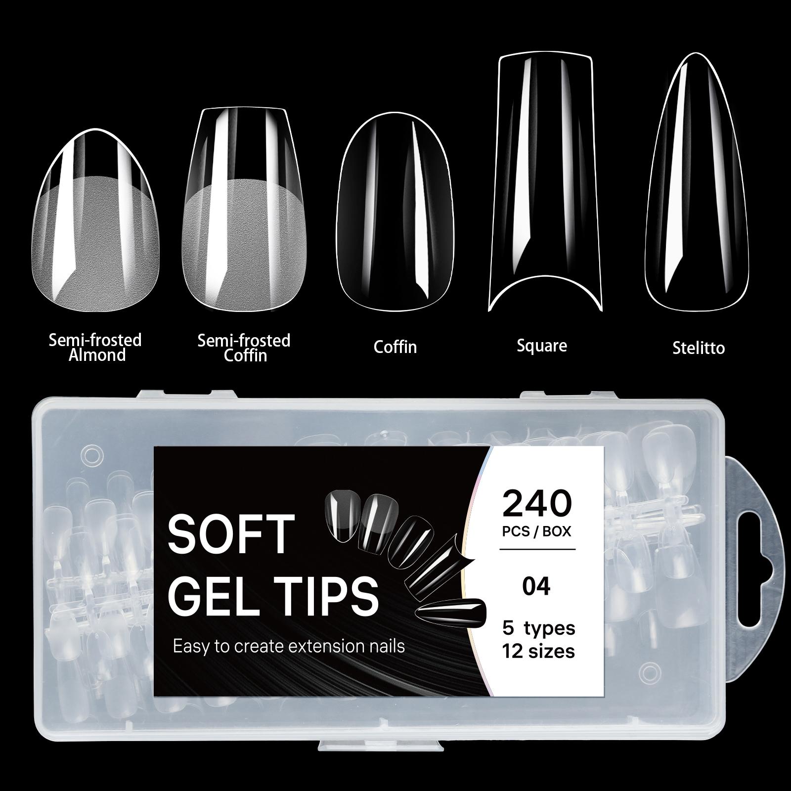 5 In 1 Boxed False Nail Tips Soft Gel Full Cover Semi-matte Capsules Almond French Coffin Fake Nails Extension Press On Nails
5 In 1 Boxed False Nail Tips Soft Gel Full Cover Semi-matte Capsules Almond French Coffin Fake Nails Extension Press On Nails