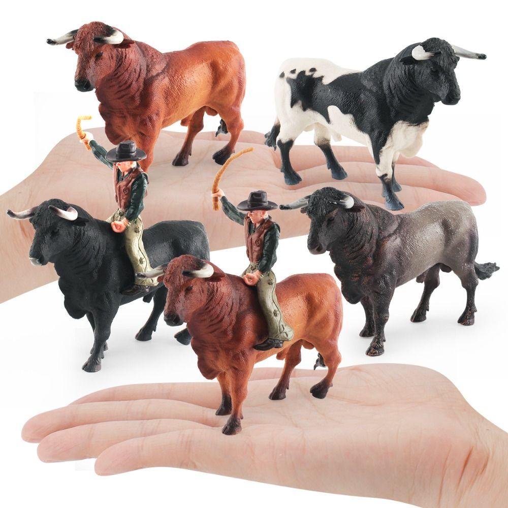 With Rider Bullfighting Action Figures Farm Animals Calf Bull OX Figures For Children Style 3
With Rider Bullfighting Action Figures Farm Animals Calf Bull OX Figures For Children Style 3