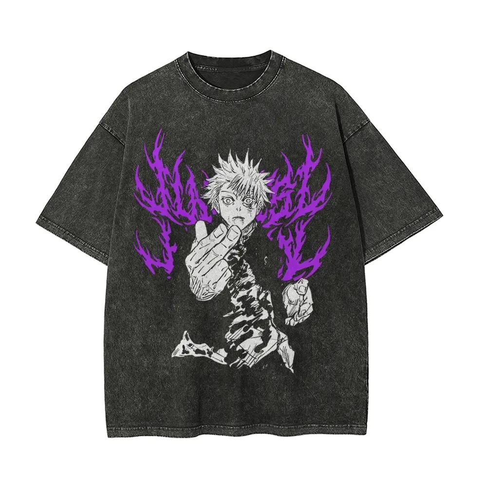 Satoru Gojo Purple Flame Tshirt Jujutsu Kaisen Tee Vintage Washed Oversized Retro Anime Harajuku Streetwear Manga Mens Clothing M
Satoru Gojo Purple Flame Tshirt Jujutsu Kaisen Tee Vintage Washed Oversized Retro Anime Harajuku Streetwear Manga Mens Clothing M