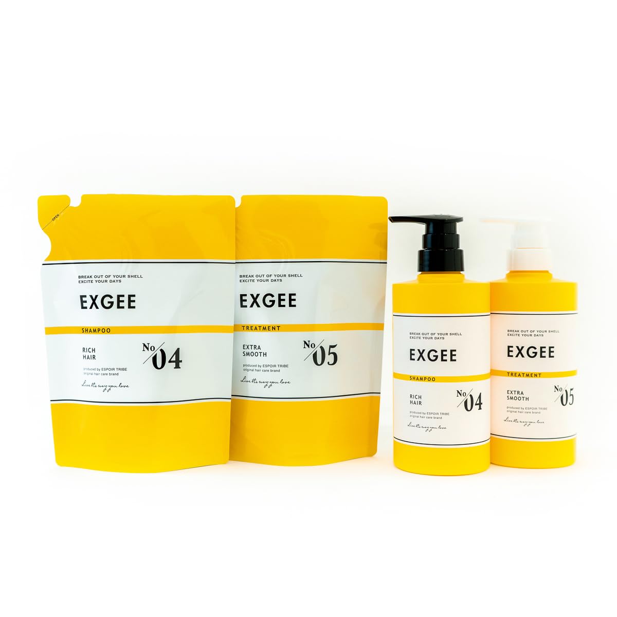 EXGEE Набор для замены флаконов с шампунем и ароматом белого мускуса ESPOIR TRIBE & &
EXGEE Набор для замены флаконов с шампунем и ароматом белого мускуса ESPOIR TRIBE & &