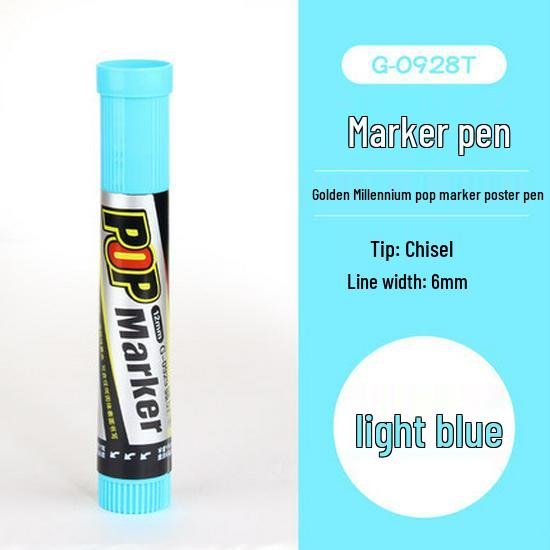 Jin Wannian POP 12-Color 6mm Chisel Tip Marker Set for Posters and Ads No Specification
Jin Wannian POP 12-Color 6mm Chisel Tip Marker Set for Posters and Ads No Specification