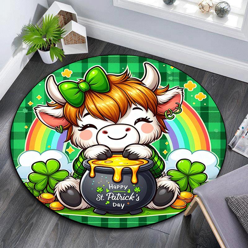 1pc Soft, Absorbent & Non Slip Happy calf Round Rug Soft Circle Rug for Living Room & Bedroom Decor, Chair Mats, and Unforgettable Home Gift 80cm by 80cm
1pc Soft, Absorbent & Non Slip Happy calf Round Rug Soft Circle Rug for Living Room & Bedroom Decor, Chair Mats, and Unforgettable Home Gift 80cm by 80cm