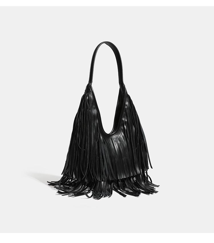2026 Spring/Summer Women s Tassel Handbag - Meilade Retro Style, Large Capacity Underarm Tote Bag чорний
2026 Spring/Summer Women s Tassel Handbag - Meilade Retro Style, Large Capacity Underarm Tote Bag чорний