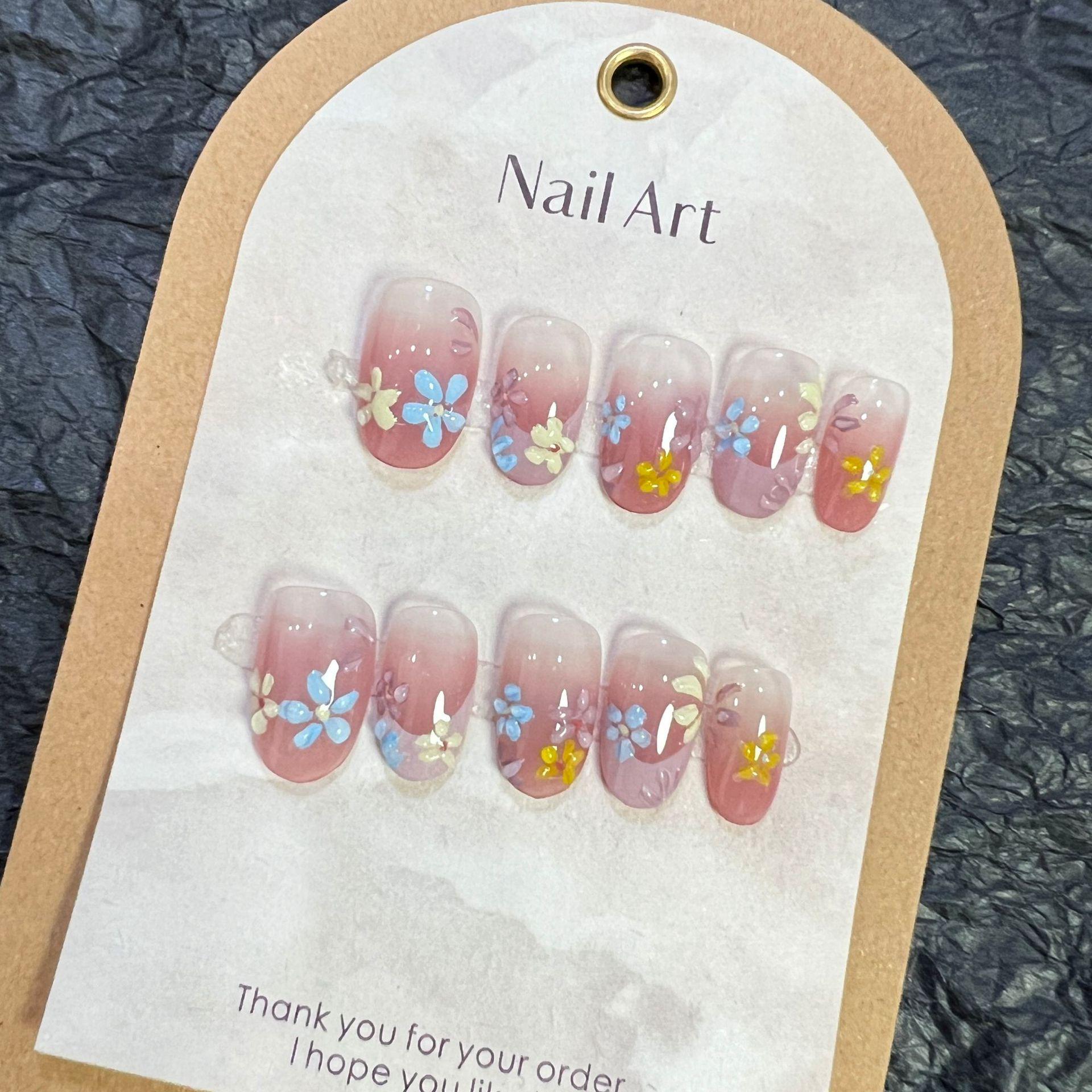 Hand-Painted Summer Wearable Nail Art: Long, High-End Handmade Pieces
Hand-Painted Summer Wearable Nail Art: Long, High-End Handmade Pieces